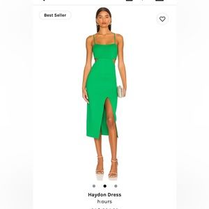 Revolve Hayden Dress by h:ours Green